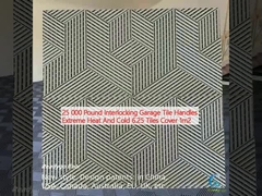 25000 پوند گاراژ کاشی های متقاطع دستگیرهای گرما و سرما 6.25 کاشی پوشش 1m2