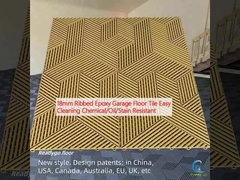 کاشی کف گاراژ اپوکسی 18 میلی متری مقاوم در تمیز کردن آسان ضد مواد شیمیایی / روغن / لکه