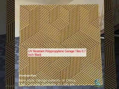 کاشی های گاراژ پلی پروپیلن مقاوم در برابر اشعه UV 0.7 اینچ سیاه