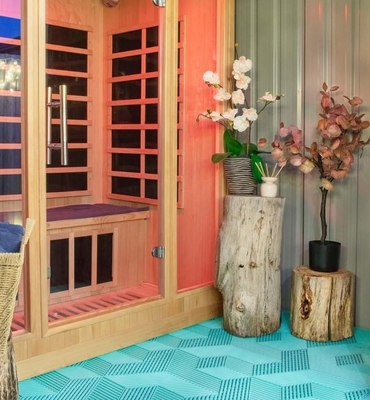 پلی پروپیلن مقاوم به مواد شیمیایی 3D کف گاراژ مکعب 15.75 X 15.75 X 0.7 اینچ