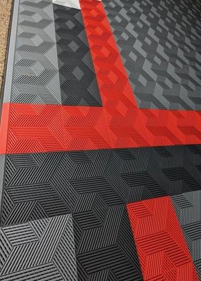 کاشی های کف گاراژ با الگوی سه بعدی 620 گرم برای تمیز کردن سریع