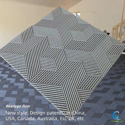 25000 پوند پلاستیک گاراژ تکه کف 3D مکعب 400x400mm
