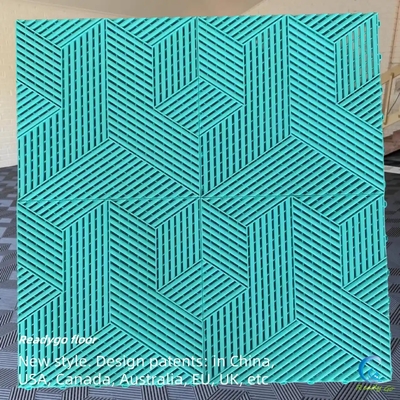 کاشی کف گاراژ پلاستیکی رنگارنگ کاشی کف گاراژ سنگین