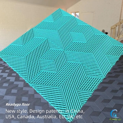 کاشی های ضد لغزش گاراژ 40x40 تکه های متقابل برای گاراژ