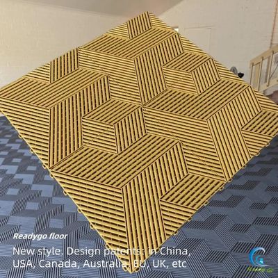 کاشی های کف گاراژ با قفل شدن کاشی های فرش سنگین برای گاراژ